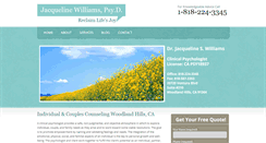 Desktop Screenshot of drjacquelinewilliams.com